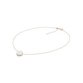 Lănțișor aur roz 14k cu perlă naturală, 37-40 cm DiAmanti PFC13-G_W-G Lănțișor aur roz 14k cu perlă naturală, 37-40 cm DiAmanti PFC13-G_W-G
